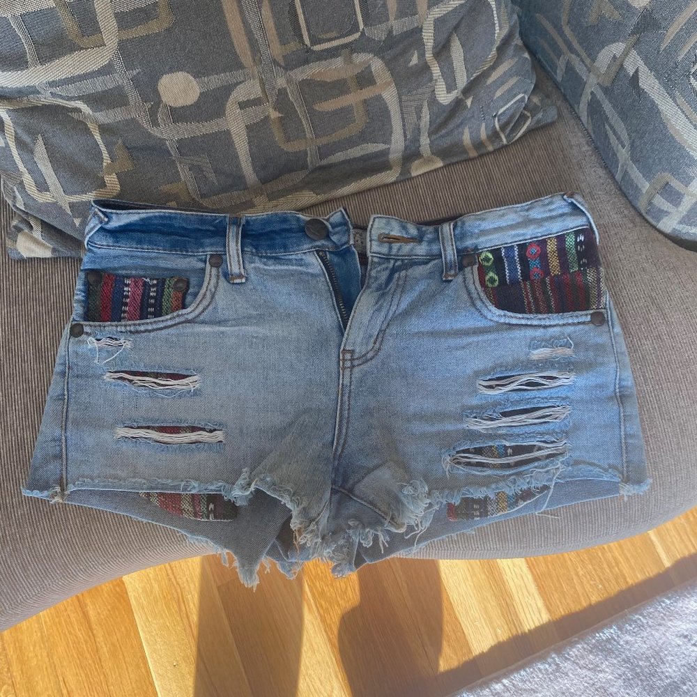 Free People Jean Shorts